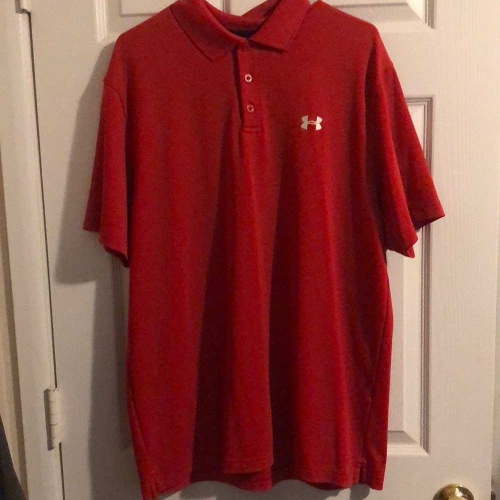 Under Armour Mens Red polo shirt XL